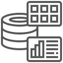 Data sources and data providers or data managers icon